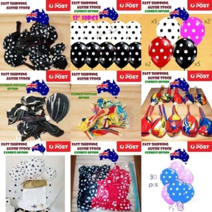 Dot Balloons Patterned Pink Blue White Spots Birthday Party Dots Balloon - Picture 1 of 10