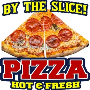 Calcomanía de concesión camión de comida Pizza por rebanada pegatina circular (elige la talla) - Imagen 1 de 3