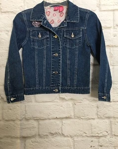 Love Sweet Love Girl's Jean Jacket Size Large  Denim Embellished Buttons  G102 - Picture 1 of 11