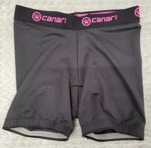 Canari pantaloncino ciclismo donna taglia SMALL nero rosa imbottito - Foto 1 di 8