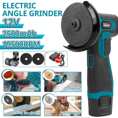 Akku Winkelschleifer 12V Trennschleifer Schleifmaschine Flex Mit 2 Batterien DE - Bild 1 von 4