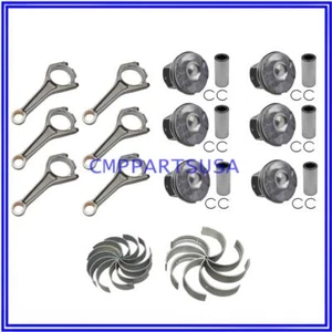 Connect Rod & Piston Ring Kit & Bearing Set Fits Jaguar Land Rover 3.0L V6 AJ126 - Bild 1 von 13