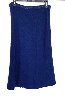 Falda midi tejida elástica GIVENCHY SPORT azul marino tweed boucle S = 4/6 (VINTAGE) Foto 1 de 4