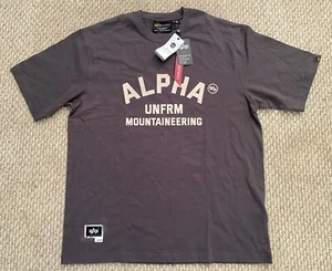 NWT Alpha Industries Mountaineering Oversizes Tshirt Grey Large - Picture 1 of 7