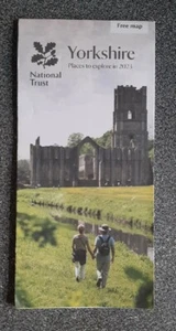Mapa y guía desplegable National Trust Yorkshire lugares para explorar en 2023 - Imagen 1 de 4