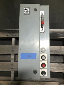 WESTINGHOUSE SIZE 2, 480 V, 20 A BREAKER COMBO STARTER, NEMA 3R, 120 V COIL #65 - Picture 1 of 11