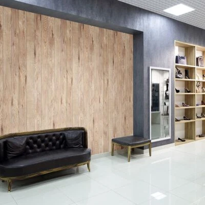 PVC Cladding Natural Oak - Matt - to cover 3.05sq mtr - 2500 x 1220 - Image 1 of 2