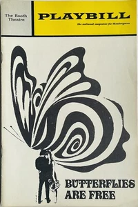 Schmetterlinge sind frei - Broadway-Spielzettel - März 1971 - Rosemary Murphy - Bild 1 von 3