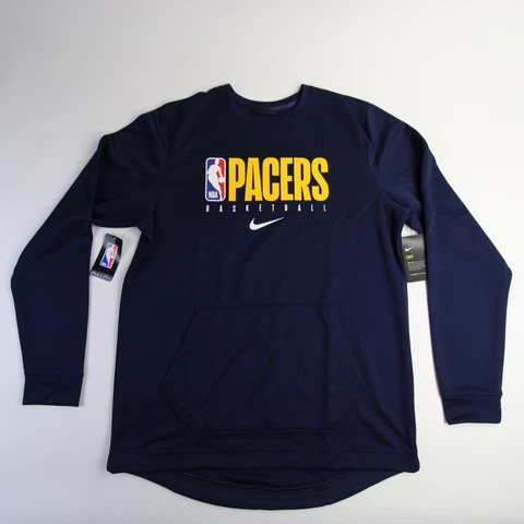 Indiana Pacers Nike NBA Authentics Dri-Fit Sweatshirt Men's Navy Used Cover