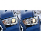 Real Carbon Fiber Headlight Eyelid Cover Trim Decor For Toyota Tacoma 2015-2022