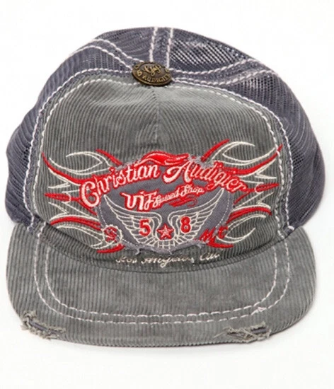 NWT Christian Audigier Ed Hardy baseball cap corduroy Foto 1 de 1