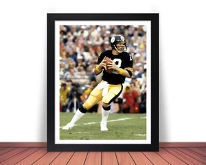 Framed TERRY BRADSHAW Photo Picture PITTSBURGH STEELERS Football 8x10 11x14 (W1) - Picture 1 of 10