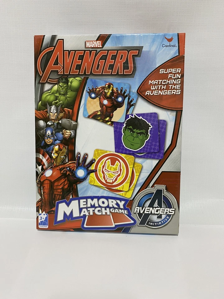 Marvel Avengers Memory Match Game Thor Iron Man Capt America Hulk. Cardinal - Image 1 of 1
