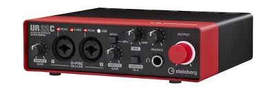 Steinberg UR22C 2x2 USB 3.0 Audio Interface with Cubase AI and Cubasis LE, Red - Image 1 of 3