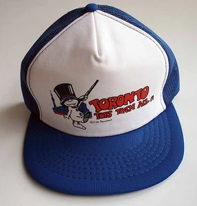 Toronto Tops Them All Vintage Snapback Trucker Hat Blue White - Picture 1 of 8