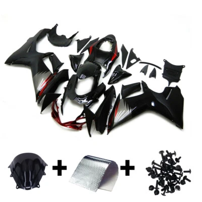 Fairings Plastic for GSXR600 GSXR 750 2011 - 2021 Suzuki K11 Bodywork Black Grey - Image 1 of 4