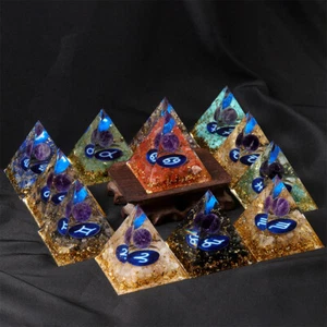 Pirámide Meditación Sanación Cristal Chakra Doce Constelaciones Decoración de Coche Regalo - Imagen 1 de 20
