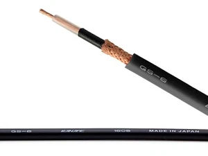 CANARE GS-6 Guitar / Keyboard / Instrument Cable - 1 meter - Color: Black - Zdjęcie 1 z 1
