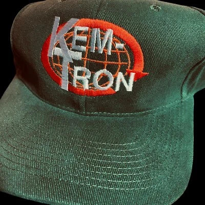 Gorra de béisbol Kem Tron vintage verde halcón hebilla camionero granjero papá Foto 1 de 4