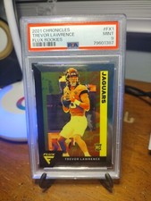 2021 Chronicles Flux Trevor Lawrence Rookie Card RC #FX1 PSA 9 Mint Jaguars