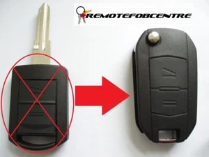 2 TASTEN FLIP KEY CASE UPGRADE FÜR VAUXHALL OPEL C MERIVA COMBO FERNBEDIENUNG FOB - Bild 1 von 5