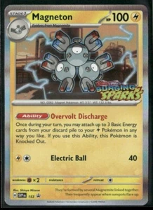 Pokemon TCG Magneton SVP153 Black Star Promo Surging Sparks Pre Release - Picture 1 of 5