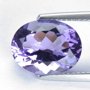 4.11Cts Stunning Natural Purple Amethyst 12x9.4mm Oval Cut Loose Brazil Gemstone - Picture 1 of 4