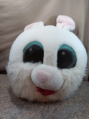 Easter Adult Dan Dee Greeter Maskimal  White Rabbit Bunny Head Mask Costume - Image 1 of 4