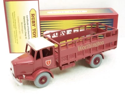 Ruby Toys 42 Dennis Brewery Dray,Worthingtons,1 of 100 , cert,missing kegs. — 第 1/4 张图片
