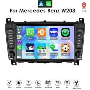For Mercedes Benz W203 C200 C230 C280 Android 13 Radio GPS BT Car Stereo CarPlay - Foto 1 di 12