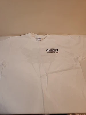Camiseta para hombre Team Muscle Tech XL blanca Foto 1 de 2