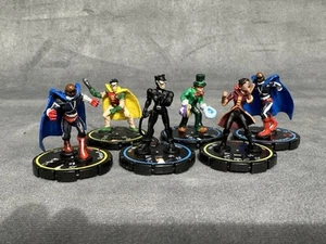 Lot Of 6 Heroclix Wizkids Clayface Robin Mad Hatter Catwoman Lady Shiva Batman - Picture 1 of 10