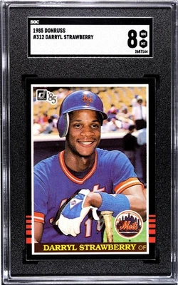 1985 Donruss - Darryl Strawberry #312 SGC 8 — 第 1/3 张图片