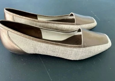 Nuevo Antonio Melani Zapatos Mujer Talla 9 1/2 Planos Sin Cordones Foto 1 de 4