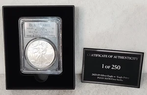 2025P $1 American Silver Eagle 1st Strike Eagle Privy PCGS MS70 Black Lbl 1/250 - Picture 1 of 24