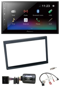 Pioneer USB Bluetooth DAB 2DIN Lenkrad Autoradio für Citroen C3 C2 Berlingo schw - Bild 1 von 8