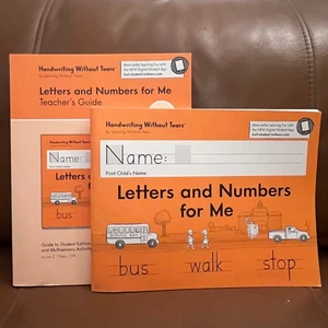 New Letters and Numbers for Me Teacher Guides and Student Workbook - Picture 1 of 11