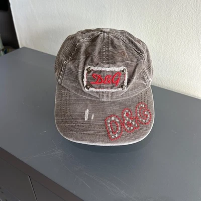 DE COLECCIÓN | Gorra Dolce & Gabbana Marrón Envejecido Logo Talla OS Foto 1 de 4
