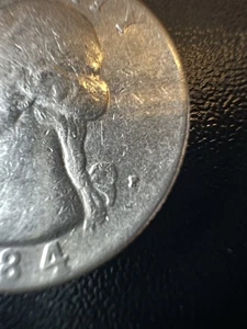 VERY RARE 1984 P Quarter Error - filled in P - In God We Trust Error  - Picture 1 of 4