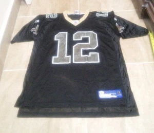 Camiseta para hombre Reebok x New Orleans Saints #12 Marques Colston negra talla L - Imagen 1 de 7