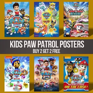 Paw Patrol Posters Wall Art Childrens Poster Prints Bedroom Decor - Picture 1 of 45