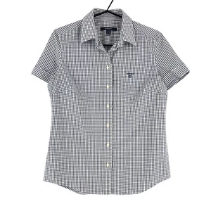 GANT Shirt Casual Formal Short Sleev Check Women Size UK:12 - M - Picture 1 of 7