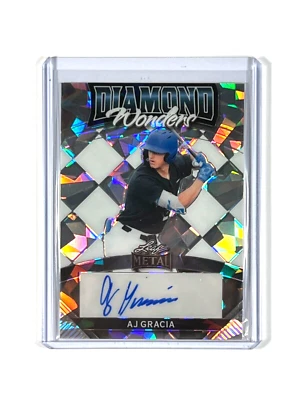 2024 Leaf Metal AJ Gracia Diamond Wonder Auto 14/15 Rookie Rare - Image 1 of 3