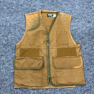SafTbak Vest Mens Medium Brown Up Hunting Shooting Game Pheasant Camp - Picture 1 of 13