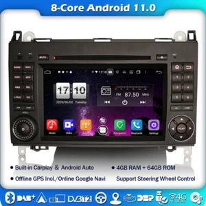Octa Core DAB+Autoradio für Mercedes A/B-Klasse Viano Vito Sprinter Android 12 - Bild 1 von 14