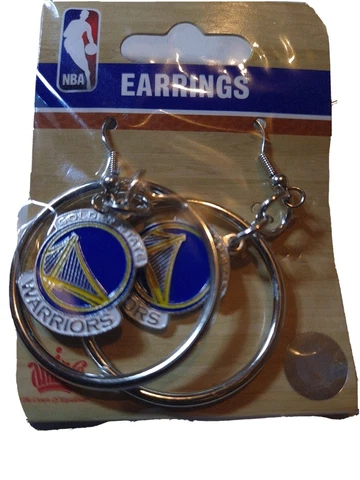 NBA Golden State Warriors Earrings Brand New Cover