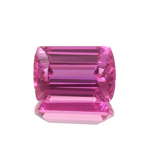 13x9 MM - AAA Natürlich Ceylon Rosa Saphir Lose Kostüm Kissen Edelstein Schnitt - Bild 1 von 4
