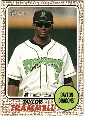 2017 Topps Heritage Minor League Taylor Trammell Dayton Dragons #102 - Image 1 of 2