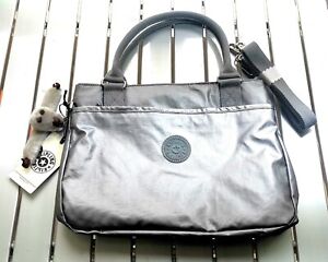 vintage Kipling CARALISA Brand new Handbag crossbody bag Medium metallic silver