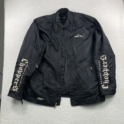 Chaqueta de motocicleta Orange County Choppers Power Trip para hombre talla pequeña negra vintage Foto 1 de 4